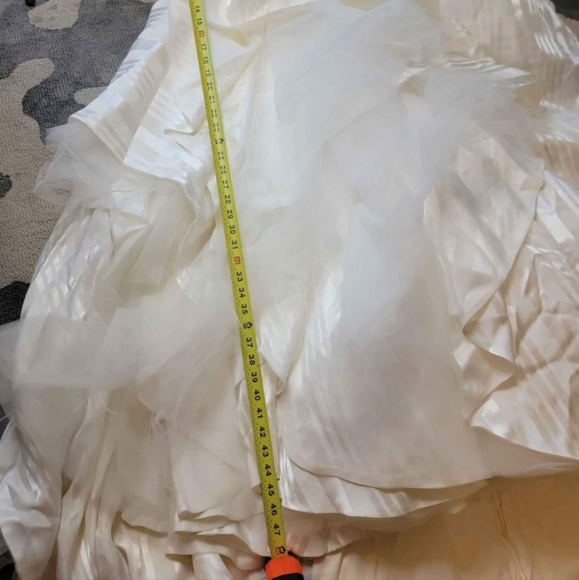 Hayley Paige Ivory Striped Organza Wedding Dress - Picture 12 of 12